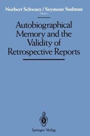 Tapa de Autobiographical Memory And The Validity Of Retrospective Reports