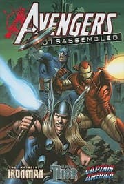 Tapa de The Avengers Disassembled Iron Man Thor Captain America