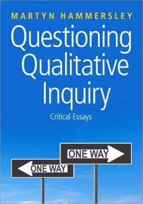 Tapa de Questioning Qualitative Inquiry Critical Essays