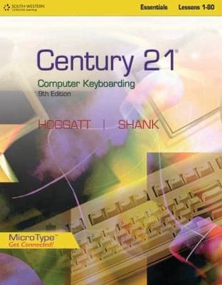Tapa de Century 21 Computer Keyboarding Essentials Lessons 180