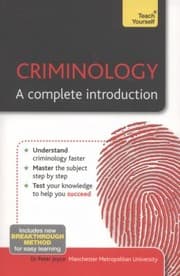 Tapa de Criminology A Complete Introduction