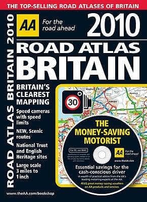 Tapa de Aa Road Atlas Britain 2010