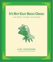 Tapa de It's not easy being green