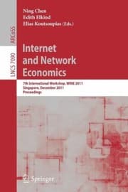 Tapa de Internet And Network Economics