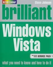 Tapa de Brilliant Microsoft Windows Vista 2007 Covers Service Pack 1