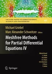 Tapa de Meshfree Methods For Partial Differential Equations Iv