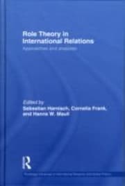 Tapa de Role Theory In International Relations Approaches And Analyses