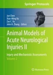 Tapa de Animal Models Of Acute Neurological Injuries Ii