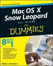 Tapa de Mac Os X Snow Leopard Allinone For Dummies