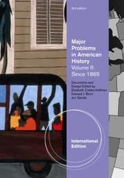 Tapa de Major Problems In American History Documents And Essays