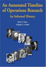 Tapa de An annotated timeline of operations research