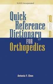 Tapa de Quick Reference Dictionary For Orthopedics