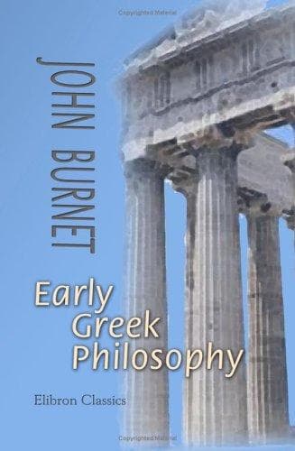 Tapa de Early Greek Philosophy