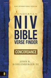 Tapa de Zondervan Niv Bible Verse Finder Concordance