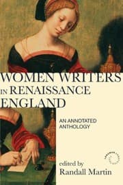 Tapa de Women Writers In Renaissance England An Annotated Anthology