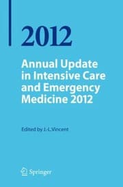 Tapa de Annual Update In Intensive Care And Emergency Medicine 2012