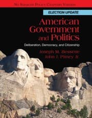 Tapa de American Government And Politics Deliberation Democracy And Citizenship No Separate Policy Chapters Version Election Update