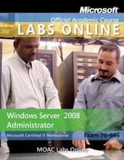 Tapa de Moac 70646 Windows Server 2008 Administrator Textbook With Student Cd Trial Cd And Mlo Set