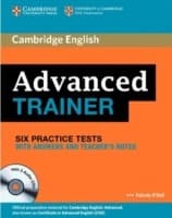 Tapa de Advanced Trainer Six Practice Tests With Answers Cds