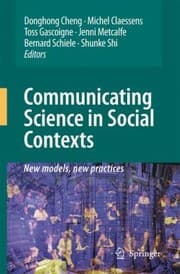 Tapa de Communicating Science In Social Contexts New Models New Practices