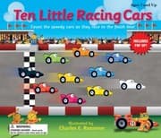 Tapa de Ten Little Racing Cars Count The Speedy Cars As They Race To The Finish Line