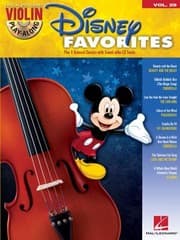 Tapa de Disney Favorites Hal Leonard Violin Playalong