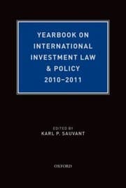 Tapa de Yearbook On International Investment Law Policy 20102011