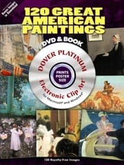 Tapa de 120 Great American Paintings Platinum Dvd And Book