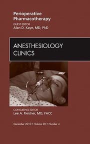 Tapa de Perioperative Pharmacotherapy