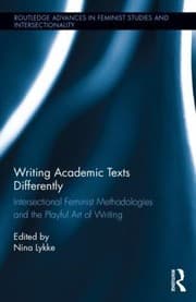 Tapa de Writing Academic Texts Differently Intersectional Feminist Methodologies And The Playful Art Of Writing
