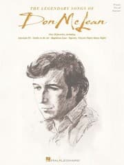 Tapa de The Legendary Songs Of Don Mclean Piano Vocal Guitar