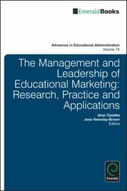 Tapa de The Management And Leadership Of Educational Marketing Research Practice And Applications