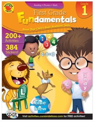 Tapa de First Grade Fundamentals Boost Your Childs Basic Academic Skills