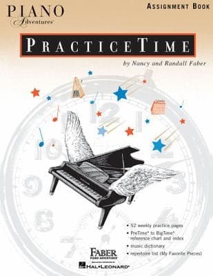 Tapa de Piano Adventures Practicetime Assignment Book