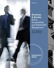 Tapa de Business Society Ethics Stakeholder Management