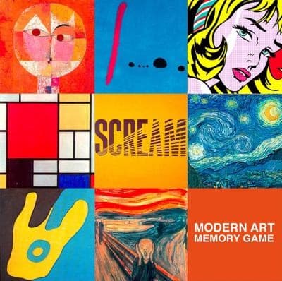 Tapa de Modern Art Deluxe Memory Game