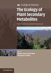 Tapa de The Ecology Of Plant Secondary Metabolites From Genes To Global Processes