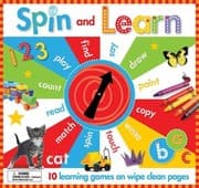 Tapa de Spin And Learn 10 Learning Games On Wipe Clean Pages