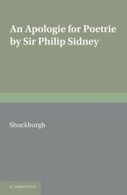 Tapa de An Apologie For Poetrie By Sir Philip Sidney