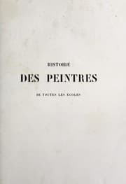 Tapa de Histoire des peintres de toutes les écoles
