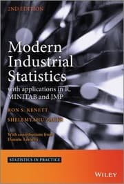 Tapa de Modern Industrial Statistics With Applications In R Minitab And Jmp