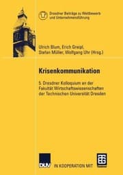 Tapa de Krisenkommunikation 5 Dresdner Kolloquium An Der Fakultat