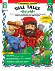 Tapa de Tall Tales Retold 14 New Versions Of Familiar North American Tall Tales Partnered With The Researched Principles Of Reading First