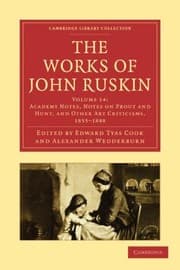 Tapa de The Works Of John Ruskin Academy Notes
