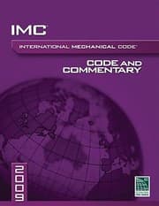 Tapa de International Mechanical Code Code And Commentary 2009