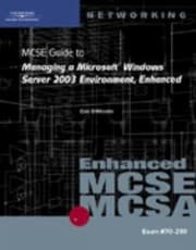 Tapa de Mcse Guide To Managing A Microsoft Windows Server 2003 Environment Enchanced