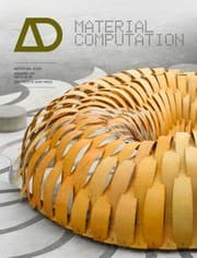 Tapa de Material Computation Higher Integration In Morphogenetic Design