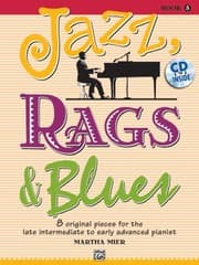 Tapa de Jazz Rags Blues 8 Original Pieces For The Late Intermediate To Early Advanced Pianist
