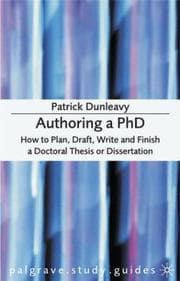 Tapa de Authoring a PhD Thesis