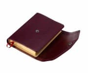 Tapa de Holy Bible King James Version Burgundy Imitation Leather Pocket Reference With Flap